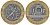 Франция 10 франков 1990 тип Гений Бастилии KM 964.1, Le Frank 375.5 биметалл 45-811