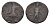 Кушанское Царство драхма 127-150 Канишка I, царь у алтаря / бог Митра Mitch AC 3180 бронза 1515-1822