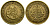 ЮАР 1/2 цента 1961 Ян ван Рибек (1619-1677), голландский исследователь, мореплаватель, основатель г. Кейптаун, две птички на ветке с ягодами KM 56 латунь 4135-1122