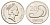 Фиджи 20 центов 1992 Елизавета II (1952-2022), китовый зуб KM 53a сталь плакированная никелем UNC 4698-1214