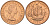 Великобритания 1/2 пенни 1964 Елизавета II (1952-2022) KM 896, Spink 4158 бронза аUNC 4571-422