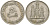 ОАЭ 50 филсов 1973 AH 1393, нефтяные вышки KM 5 медно-никель 4364-4011