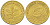 ФРГ 5 ПФЕННИГОВ 1970 D KM 107 J. 382 сталь плакированная латунью 3955-561
