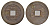 Китай копия игровой жетон в 1 кэш медь 4657-1032