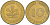ФРГ 10 ПФЕННИГОВ 1980 F KM 108, J. 383 сталь плакированная латунью 4182-917