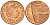 Великобритания 1 пенни 2010 Елизавета II (1952-2022) KM 1107, Spink B6 сталь плакированная медью 4609-718