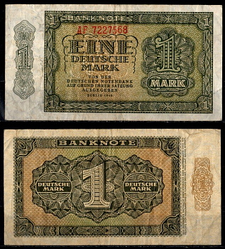 Германия 1 марка 1948 Pick 9 бумага 8621-25-3-2