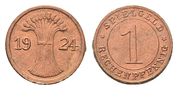 Германия игровой жетон в 1 рентенпфенниг 1924 диаметр 17 мм картон 4702-937