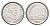 Уругвай 10 сентесимо 1994 год-тип KM 102 нержавеющая сталь UNC 4697-1036