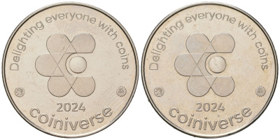 Финляндия жетон компании "Coiniverse" 2024 медно-никель PROOF 3334-712