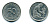 ФРГ 50 ПФЕННИГОВ 1991 F KM 109.2, J 384a медно-никель 25-1855