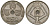 Бельгия 25 сантимов 1939 Belgique - Belgie KM 114 никель латунь 4382-445