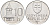 Словакия 10 геллеров 1998 KM 17 алюминий 4152-756