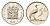 ЮАР 5 центов 1974 герб, райский журавль KM 84 никель PROOF 4690-1121