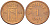 НОРВЕГИЯ 1 ЭРЕ 1954 ХОКОН VII (1905-1957) KM 398 бронза 4516-762