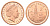 Гибралтар 2 пенса 1999 KM 774 сталь плакированная медью UNC 4119-311