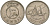 Кувейт 100 филсов 1977 AH 1397, парусник KM 14 медно-никель 4161-234