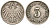 ГЕРМАНИЯ 5 ПФЕННИГОВ 1906 D, KM 11, J. 12 медно-никель 75-152
