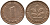 ФРГ 1 пфеннига 1989 F KM 105, J. 380 сталь плакированная медью 99-1264