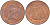 Джерси 2 пенса 1983 Елизавета II (1952-2022), Сент-Хелиер KM 55 бронза UNC 3996-755