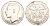 Люксембург 100 франков 1964 Жан (1964-2000) KM 54 серебро UNC 413-2744