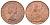 Великобритания 1 пенни 1967 Елизавета II (1952-2022) KM 897, Spink 4157 бронза UNC 4692-625