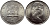 Гибралтар 1 крона 1970 Елизавета II (1952-2022), старый замок KM 4 медно-никель UNC 74-811
