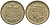 Монако 2 франка 1945 Луи II (1922-1949) KM 121а алюминиевая бронза 4395-742