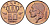 БЕЛЬГИЯ 50 САНТИМОВ 1980 BELGIE, БОДУЭН I (1951-1993) KM 149.1 бронза UNC 214-225