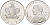 Мальта 1 лира 1972 Мануель Димех, философ KM 13 серебро UNC 1521-312