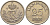 ДАНИЯ 25 ЭРЕ 1957 С;S, ФРЕДЕРИК IX (1947-1972) KM 842.2 медно-никель 202-734
