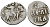 Великое Княжество Московское денга 1535 - 1547 Иван IV Васильевич, Московский монетный двор, 0,36 грамм ГиК №21 серебро 262-1216