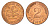 ФРГ 2 пфеннига 1977 F KM 106a, J. 381a сталь плакированная медью UNC 4669-1242