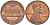 США 1 ЦЕНТ 1971 S, ЛИНКОЛЬН KM 201 медь цинк UNC 187-1162