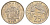 Ямайка 25 центов 1985 редкий год KM 49 медно-никель 4127-1333