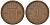 Норвегия 1 эре 1955 Хокон VII (1905-1957) KM 398 бронза 4164-118