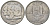 Бельгия КОПИЯ 100 франков 1954 белый металл 63-526