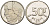 БЕЛЬГИЯ 50 ФРАНКОВ 1990 BELGIE, БОДУЭН I (1951-1993) KM 169 никель 4384-613