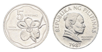 Филиппины 5 сентимо 1984 KM 239 алюминий UNC 4668-656