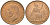 Великобритания 1 пенни 1939 Георг VI (1936-1952) KM 845, Spink 4114 бронза    82-144