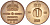 Швеция 1 эре 1966 U Густав VI Адольф (1950-1973) KM 820 бронза 4547-1051