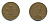 Великобритания 2 пенса 1971 Елизавета II (1952-2022) KM 916, Spink 4235 (C1) бронза 80-1044
