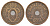 Дания 5 эре 1928 N, Кристиан X (1912-1947) KM 828 бронза 4657-241