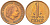 Нидерланды 1 цент 1963 Юлиана (1948-1980) KM 180 бронза 3955-431