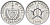Куба 1 сентаво 1970 звезда, республика (1962- ) KM 33.1 алюминий UNC 214-848