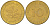 ФРГ 10 ПФЕННИГОВ 1977 J KM 108, J.383 сталь плакированная латунью 3996-634
