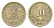Австрия 10 геллеров 1915 Франц Иосиф I (1848-1916) KM 2822 медь цинк никель 4613-248