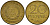 ГДР 20 пфеннигов 1969 A, первый год KM 11 латунь 4601-542