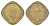 Британская Индия 2 анны 1942 Георг VI (1936-1952) KM 541a никель латунь 4650-947
