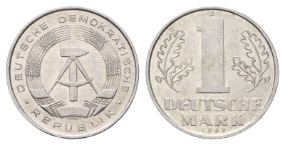 ГДР 1 марка 1963 KM 13 алюминий aUNC 4695-1031